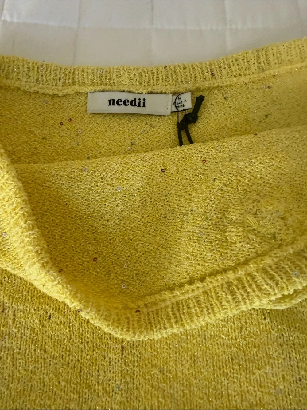 Needii Yellow Knit Two-Piece Set